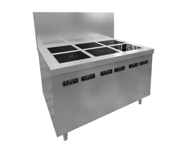 六頭電磁煲仔爐 尺寸:1200x1000x800+450mm